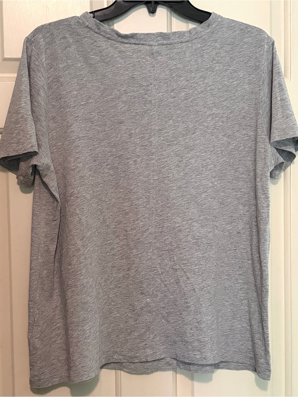Anthropologie Tiny Brand Embroidered Grey Tee - Picture 4 of 4